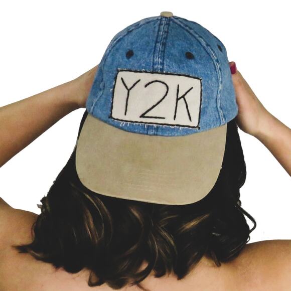 Urban Outfitters Y2k Denim Baseball Cap Hat - Picture 2 of 5